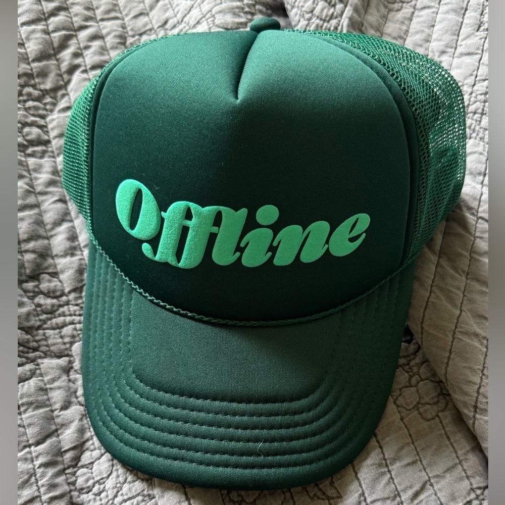 Green 'Offline' Trucker Hat